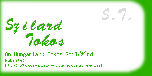 szilard tokos business card